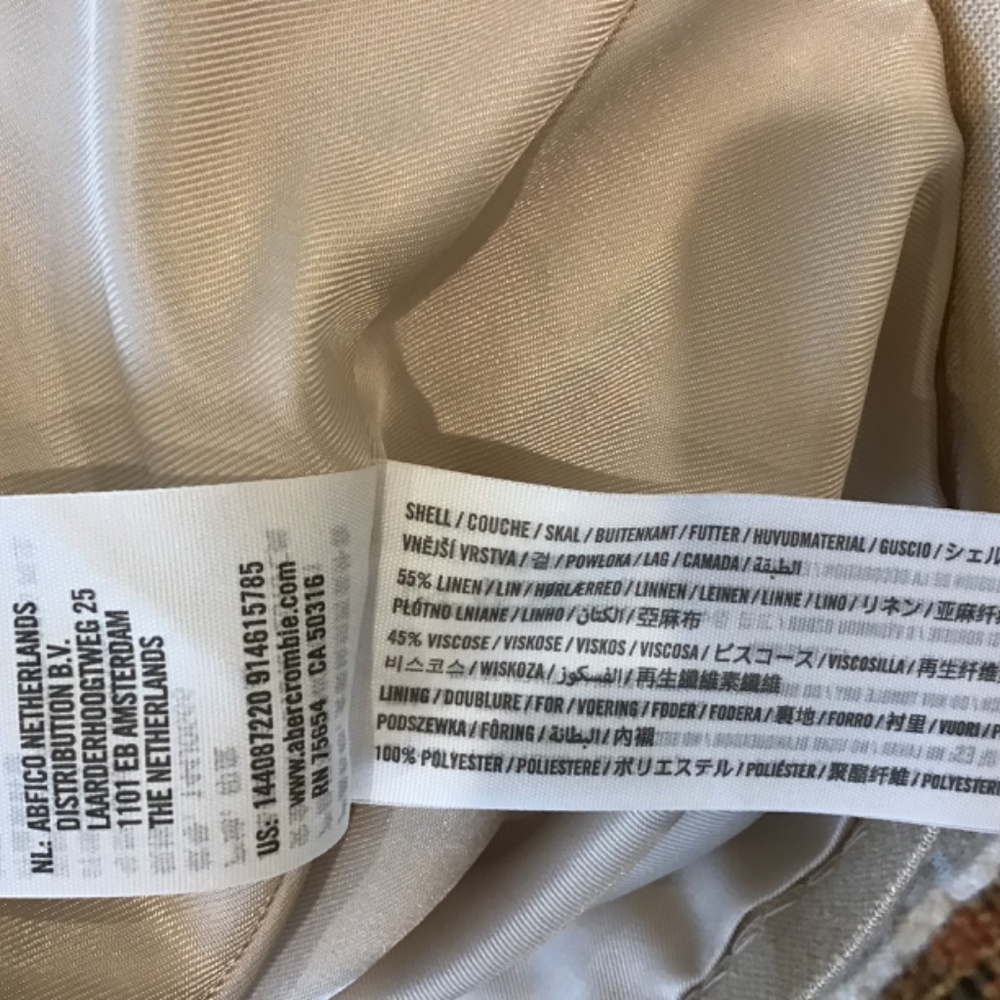 Jag Jeans Cream Straight-Leg Paperbag Waist Pants - Picture 5 of 7